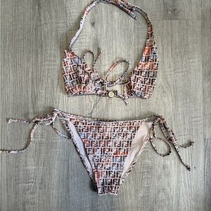 Fendi Multicolor Monogram Bikini